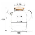 50oz Làm bằng tay Cao Borosilicate Ấm trà thủy tinh carafe